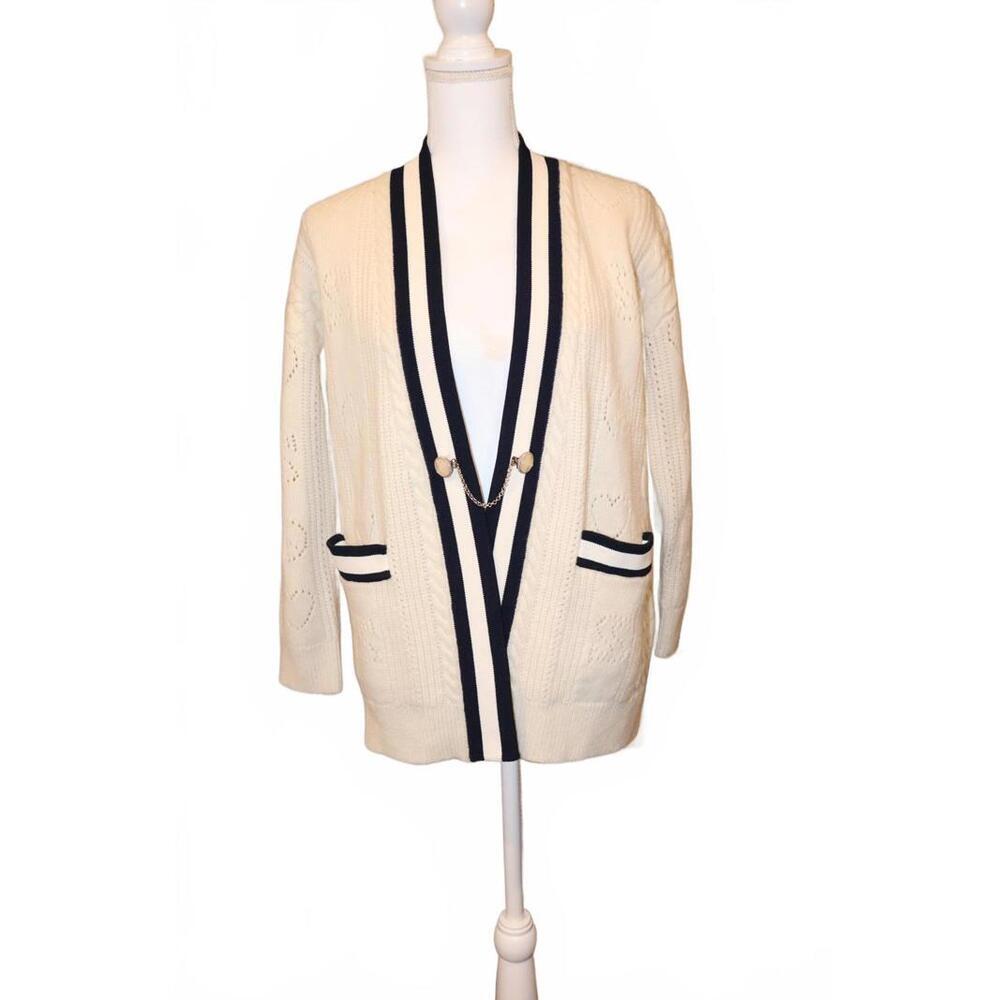 Sandro Pointelle Cardigan, size XS (oversized) NWT